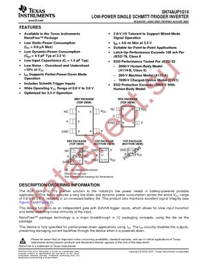 SN74AUP1G14DBVT datasheet  